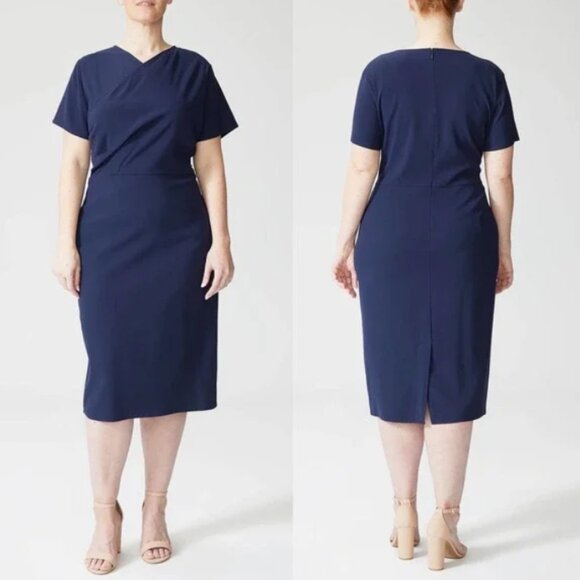 Universal Standard Mary Column Dress Navy Blue - Picture 1 of 6